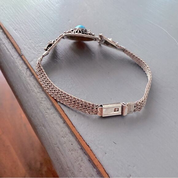 925 Sterling Silver Mesh Bracelet - Picture 7 of 9